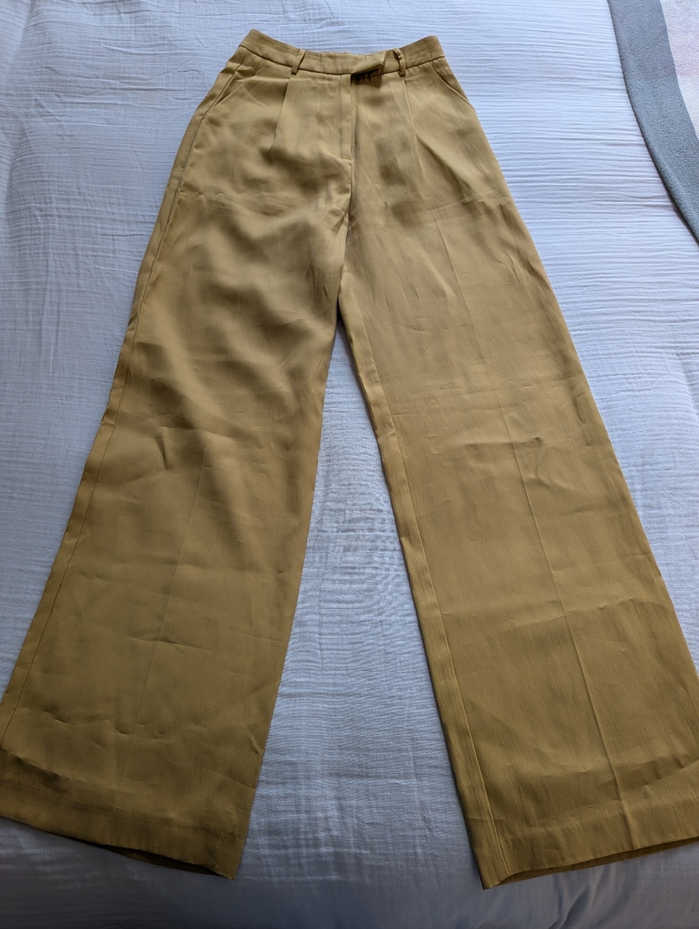 Grace & Mila Wide Leg Pants in Mustard Size Small